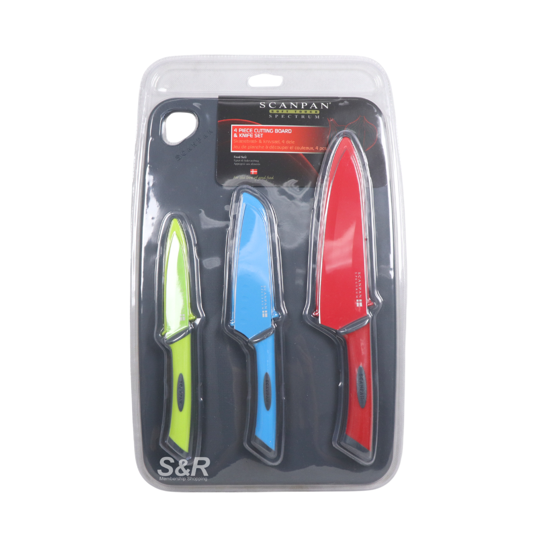 Scanpan 4-piece Cutting Board & Knife Set